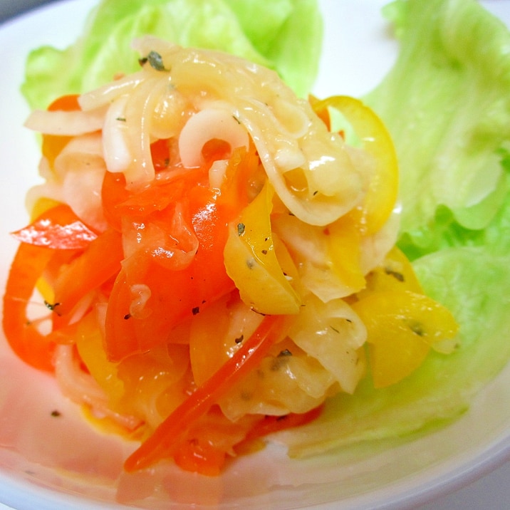 新玉ねぎとパプリカのマリネ レシピ 作り方 By Mococo05 楽天レシピ